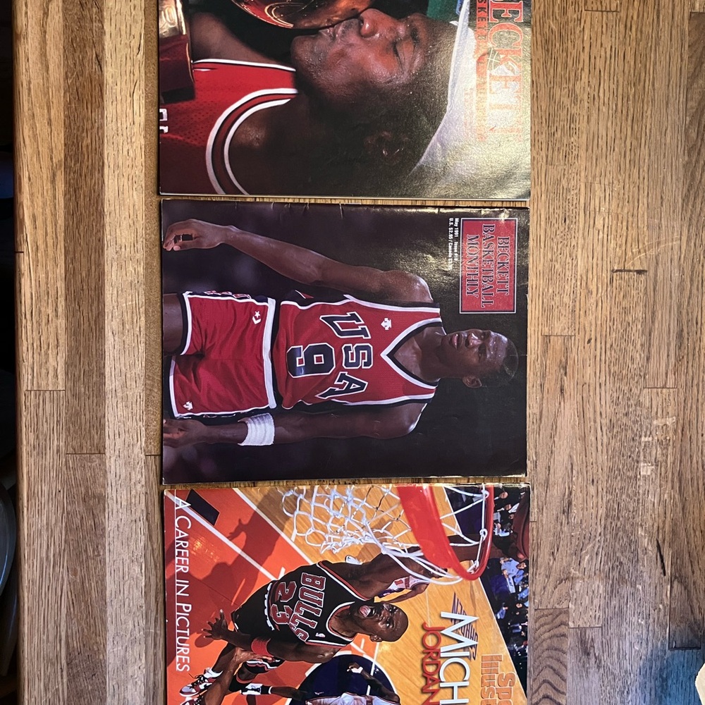 Vintage Michael Jordan Becket Basketball Magazines Set